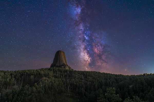 Devils Tower Milky Way