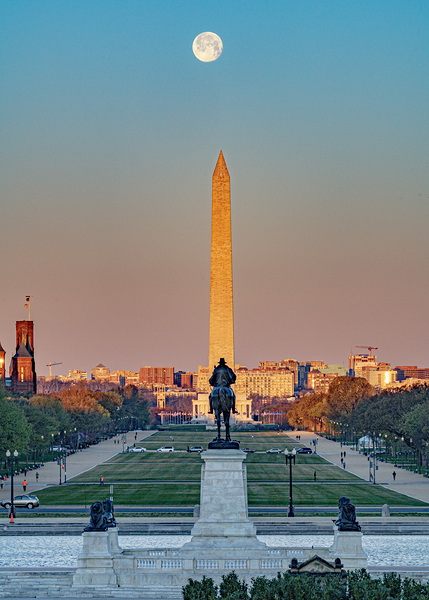 Moon Over Mall Print
