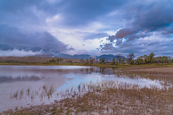 Waterton Lakes Storm Clouds Print