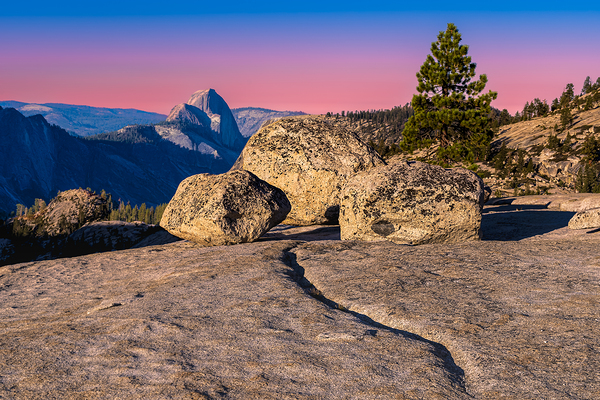 Half Dome from Behind Print