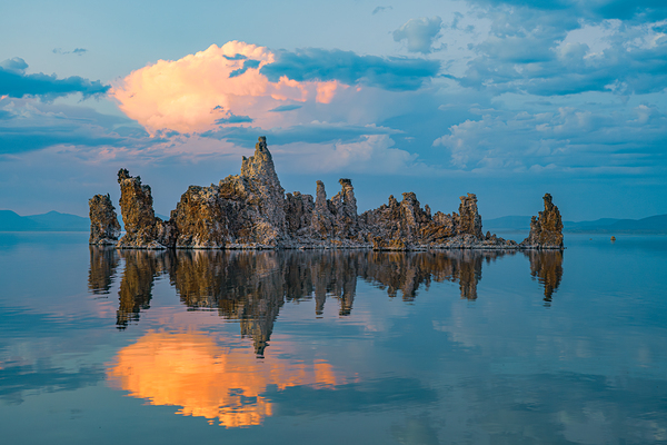 Tufa Reflection Sunset Print