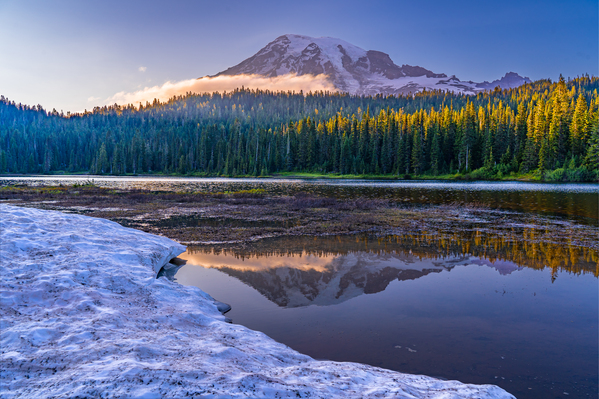 Mt Rainier Reflection Print