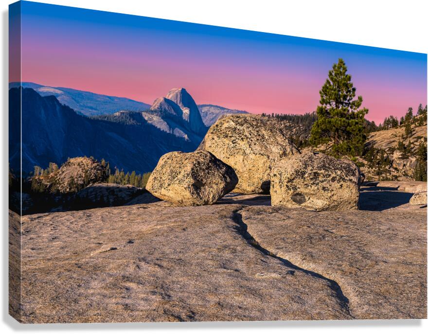 Half Dome from Behind Canvas Print