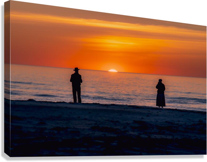 Amish Sunrise Canvas Print
