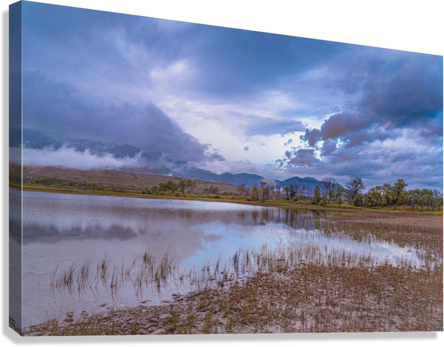 Waterton Lakes Storm Clouds Canvas Print