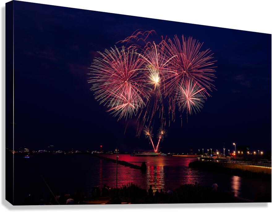 Fireworks Chicago Canvas Print