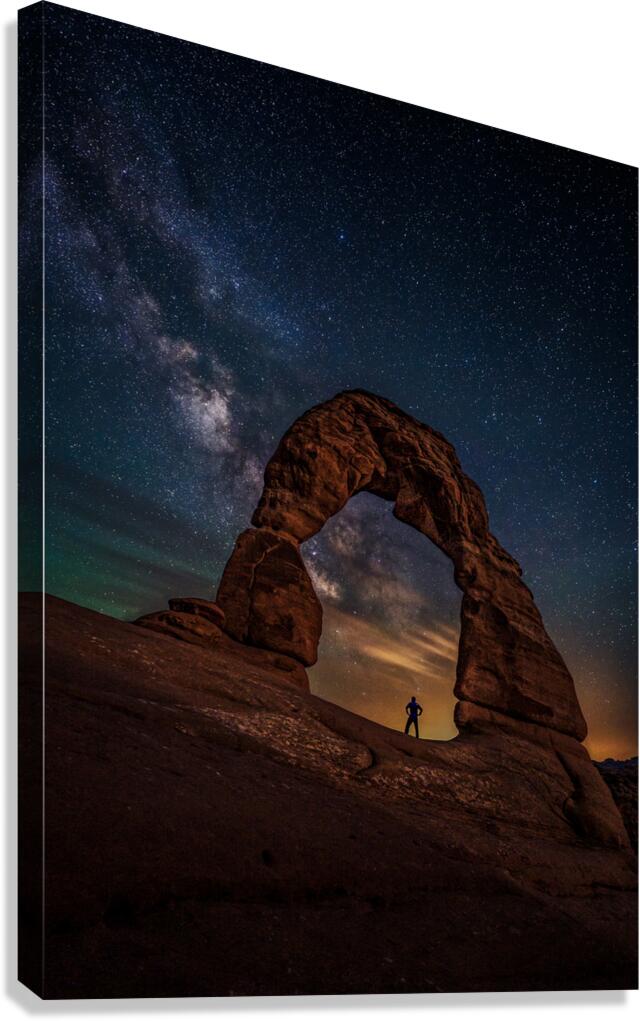 Delicate Arch Milky Way Canvas Print