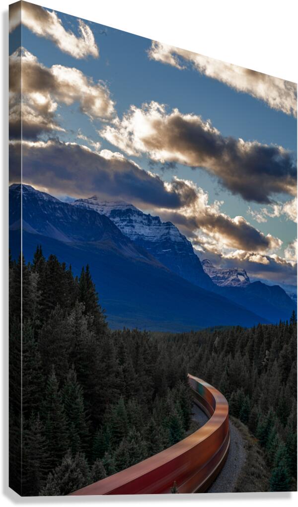 Bow Valley Train Canvas Print