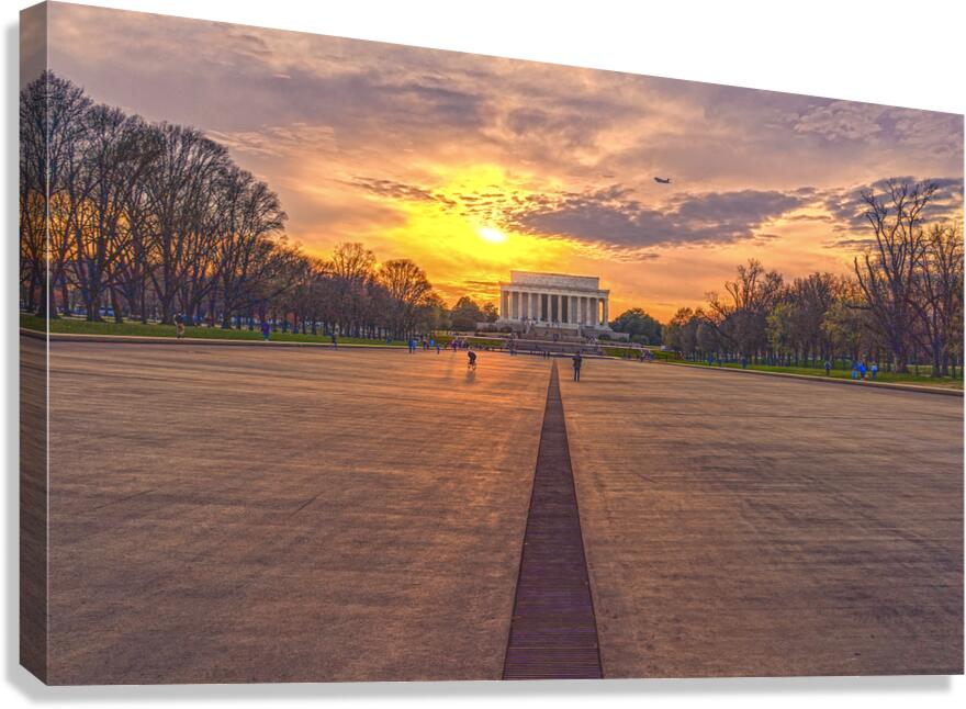 Empty Reflecting Pool Canvas Print