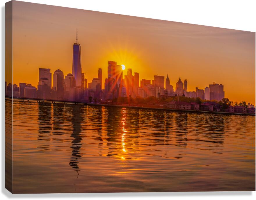 Sunrise over Manhattan Canvas Print