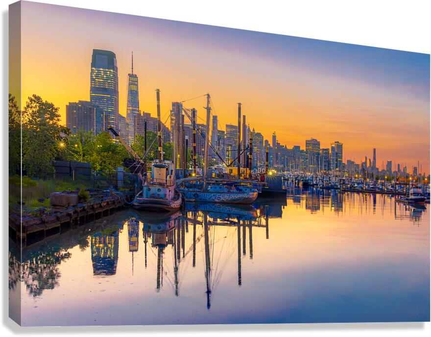 Jersey City Sunrise Canvas Print
