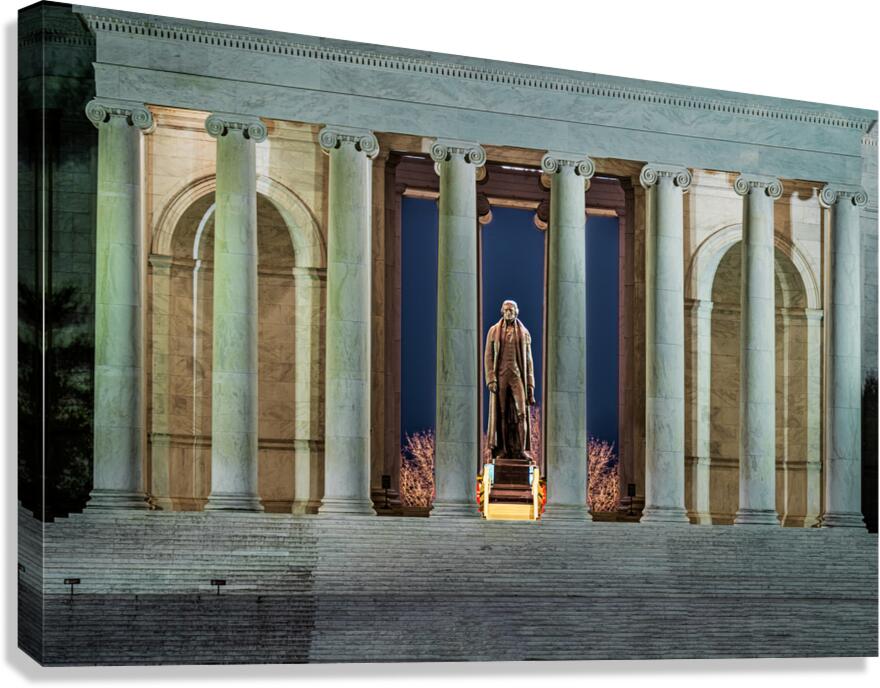 Jefferson in Memorial Canvas Print