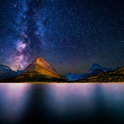 Milkyway Over Grinnel Point Glacier National Park