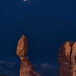 Eclipse over Balance Rock