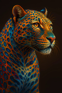 Psychedelic Leopard: A Mesmerizing Fusion of Nature and Imagination