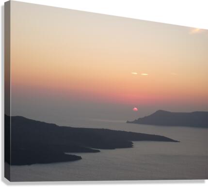 Sunset Thira Canvas Print