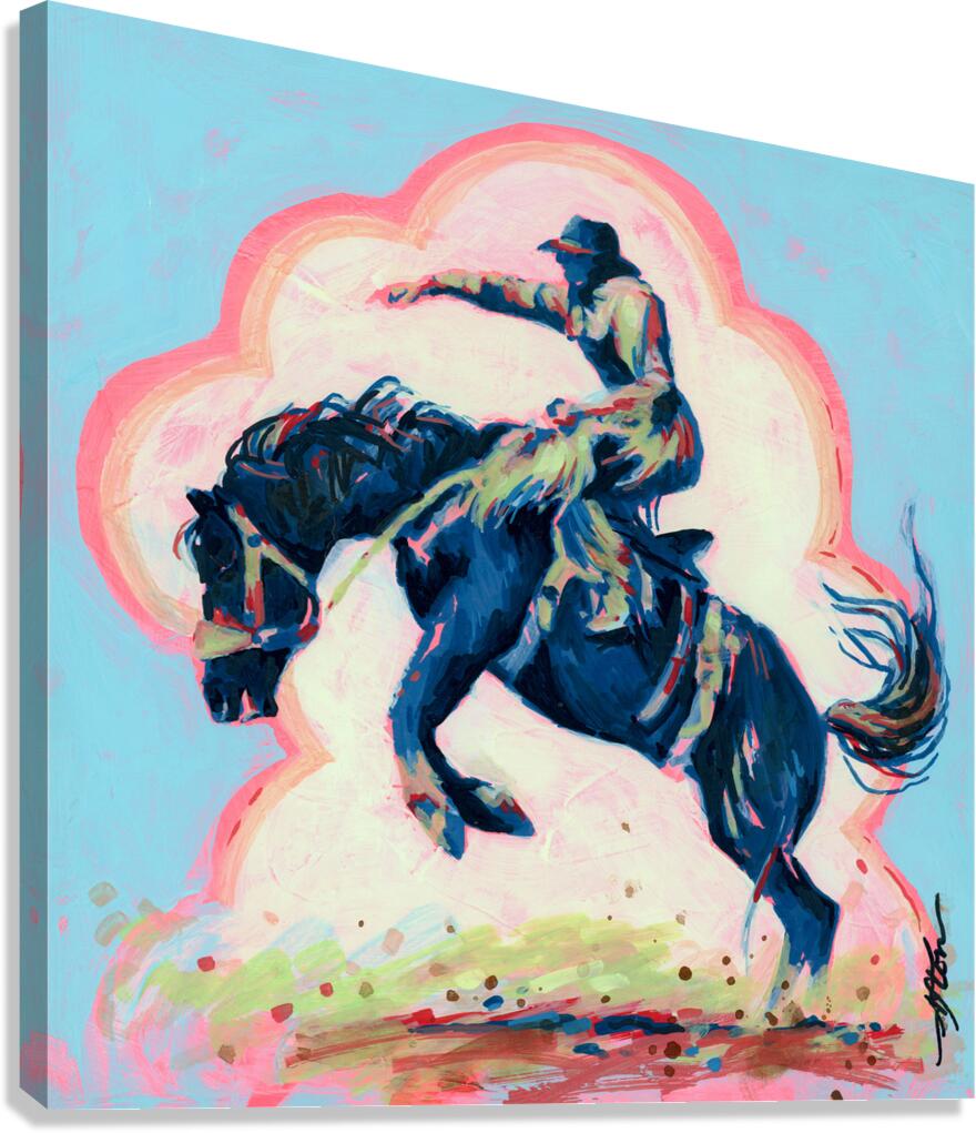 Blue Buckaroo Canvas Print