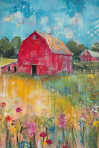 Crimson Barn Bloom 2H9P3Z 64