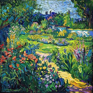 Blooming Garden Path H9P2N5 48