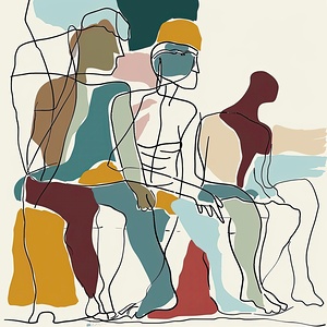 Contemplative Figures Y7H92N 55