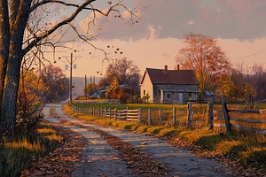 Autumn Country Road H3N5B2 45