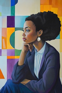 Contemplative Gaze 92DH3B 64