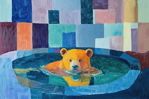 Bear in the Blue Pool 7P3N9H 47