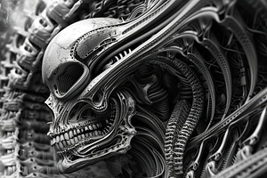 Biomechanical Skull Symphony 7H29P4 48