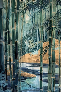 Bamboo Grove Serene Y39K8D 51