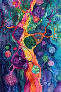 Cosmic Cellular Flow H2N9P4 57