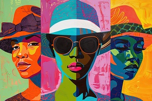 Chromatic Triptych Faces 78HNP2 60