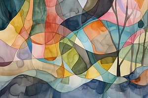 Abstract Reverie 7492B3 45