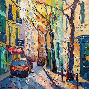 Autumn Street Scene H9P2N3 55