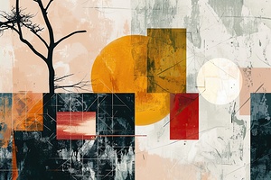 Abstract Sunset HZ92N3 60