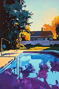 Autumn Pool Reflections H92N5Z 47
