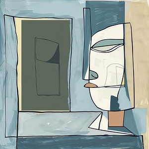 Contemplative Gaze 2P9H7N 60