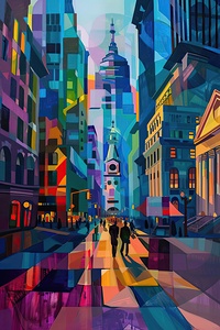 City Rhythm At Dusk H9P4Z2 65