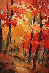 Autumn Pathway Glow 7P3D9H 57