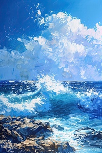 Azure Waves Crashing Y59H2N 60