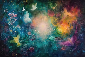 Celestial Bloom 7H29P4 45 Print