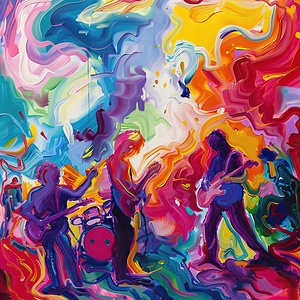 Abstract Rock Band 7H29P4 45