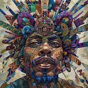 Cosmic Jimi Portrait K9P3N2 72