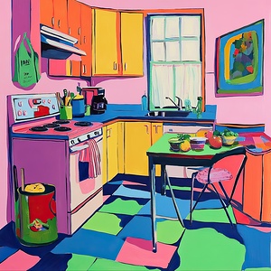 Chromatic Kitchen Still Life N9P2H7 55