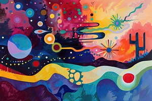 Cosmic Desert Bloom H92J5Z 55