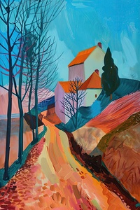 Autumn Road Home 2Y9CHJ 53