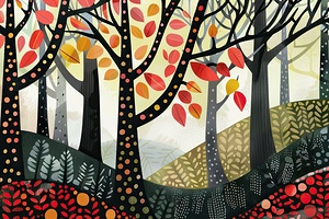 Autumn Forest Glow H2N9PJ 49