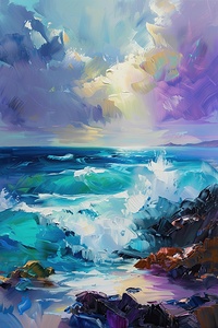 Azure Waves Crashing Y59H2N 50