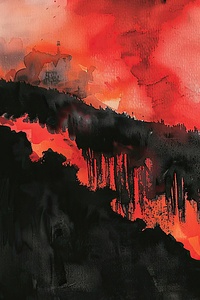 Crimson Cascade Y39Z7J 45