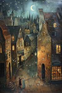 Cobbled Street Nocturne 9H3N2Z 62