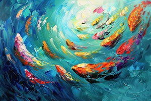 Chromatic Koi Swirl H9P4Z2 55